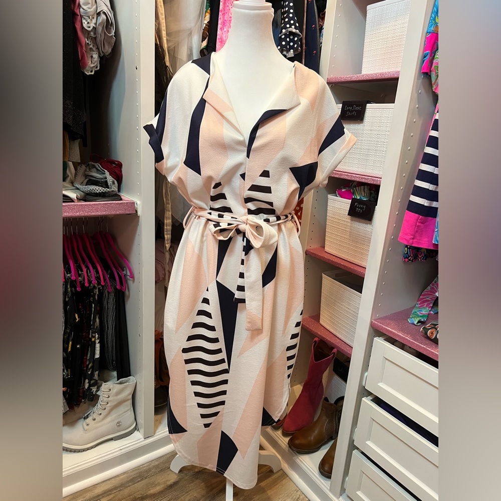 Geometric design dress